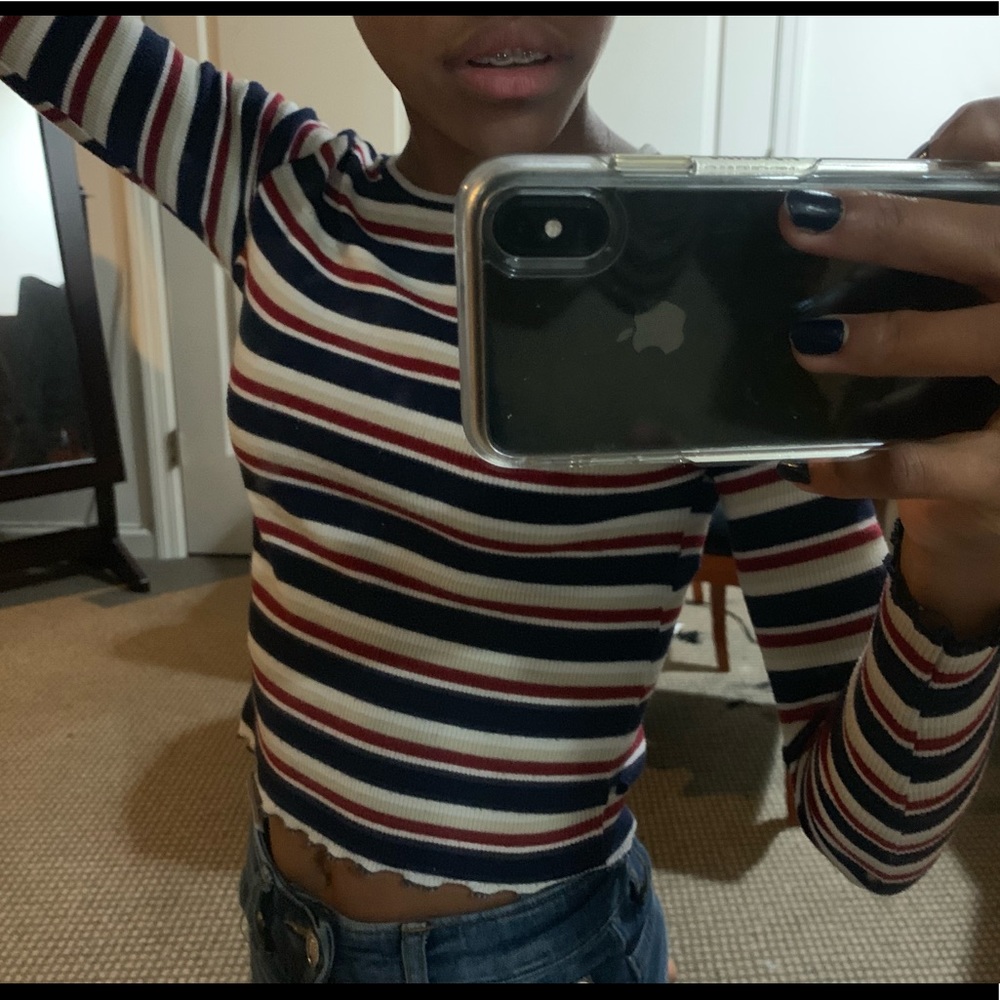 Divided Originals Long Sleeve XS Kids Striped Tee